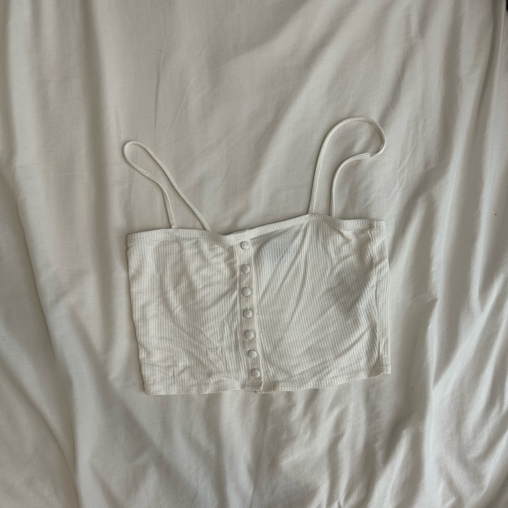 Forever21 white crop top